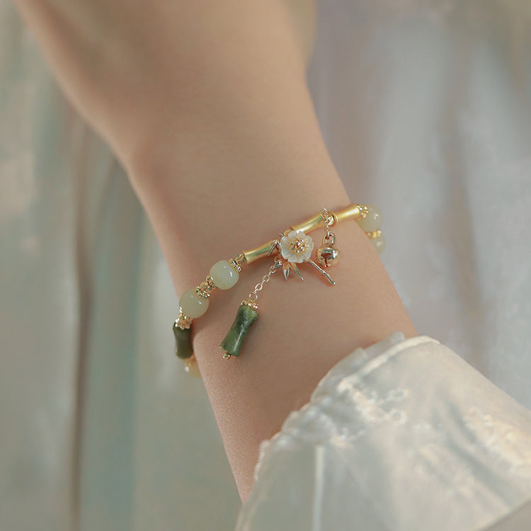 Bamboo And Flowers Bracelets