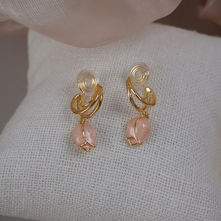 Tulip Ear Clip Sweet Girl Earing