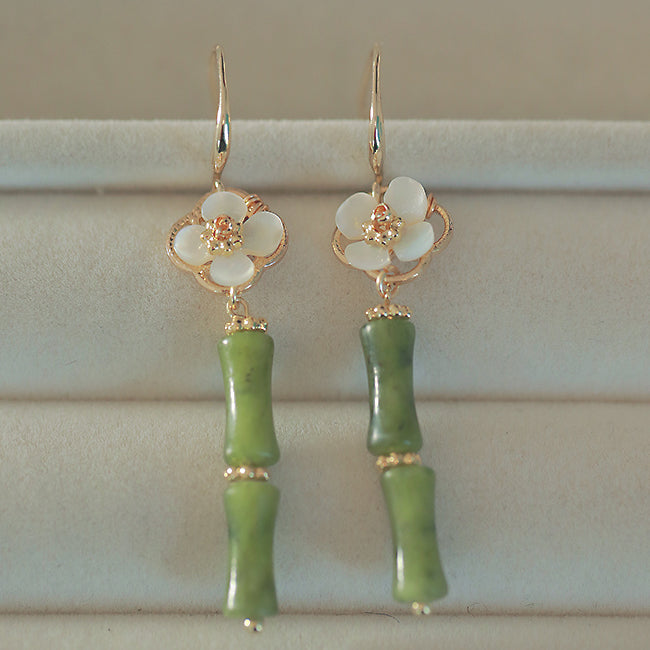 Bamboo Fragrance and Rain Dew Earrings Amber NG