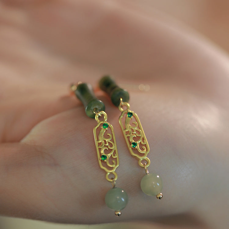 Whispering Bamboo Elegance Earrings