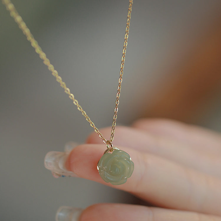 Camellia Jade Necklace