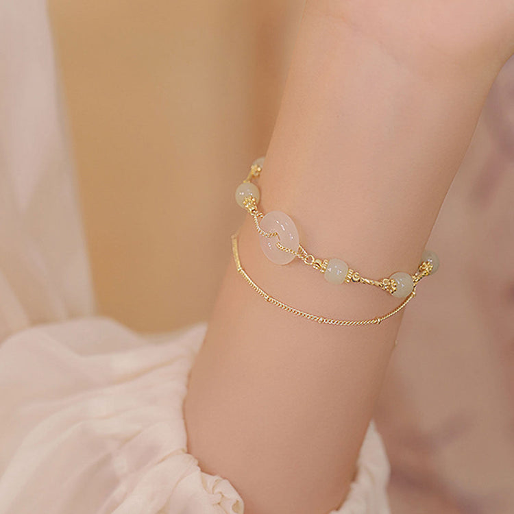 Jin Zhao Harmony Bracelet | Guardian Circle in Hetian Jade