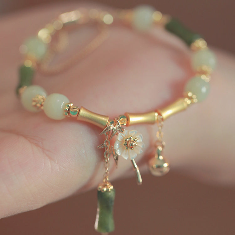 Bamboo And Flowers Bracelets