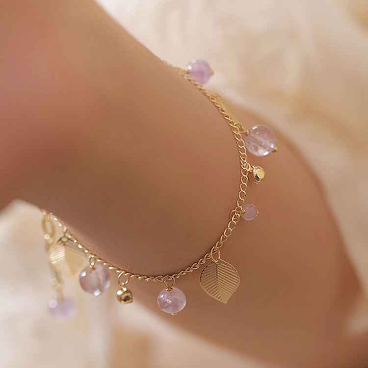 NG Serenity in Violet | Natural Amethyst Bead Bracelet