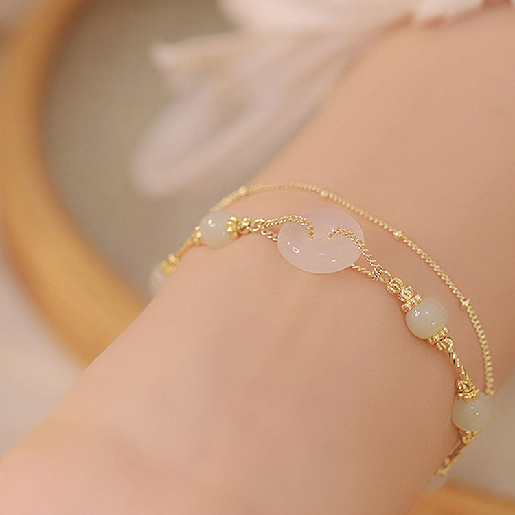 Jin Zhao Harmony Bracelet | Guardian Circle in Hetian Jade