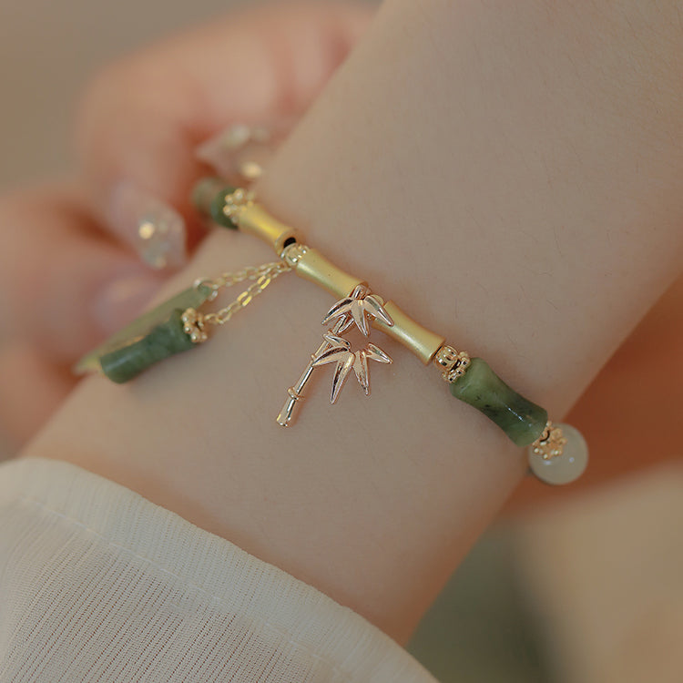 Bamboo Branch Bracelet Amber NG