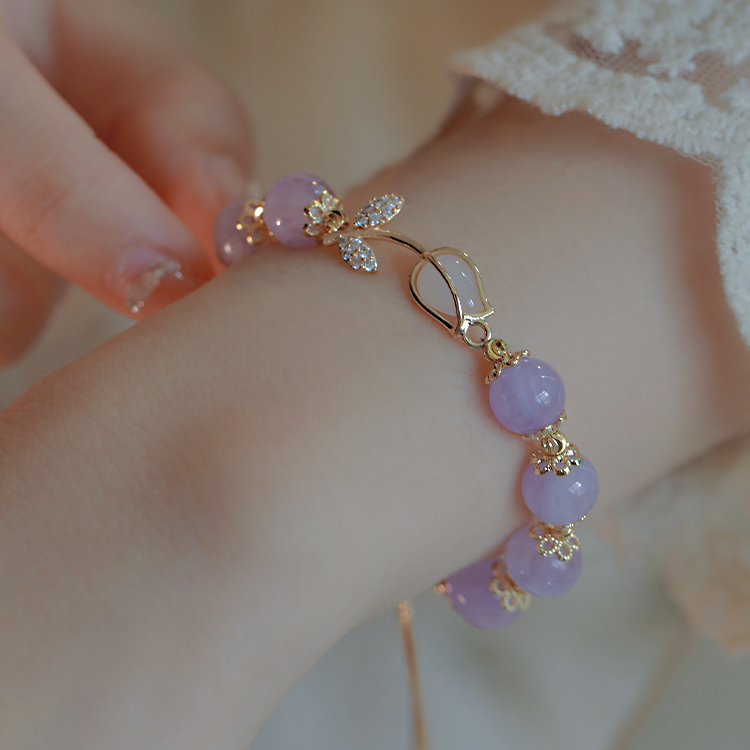 Tulip - Amethyst Bracelet Amber NG