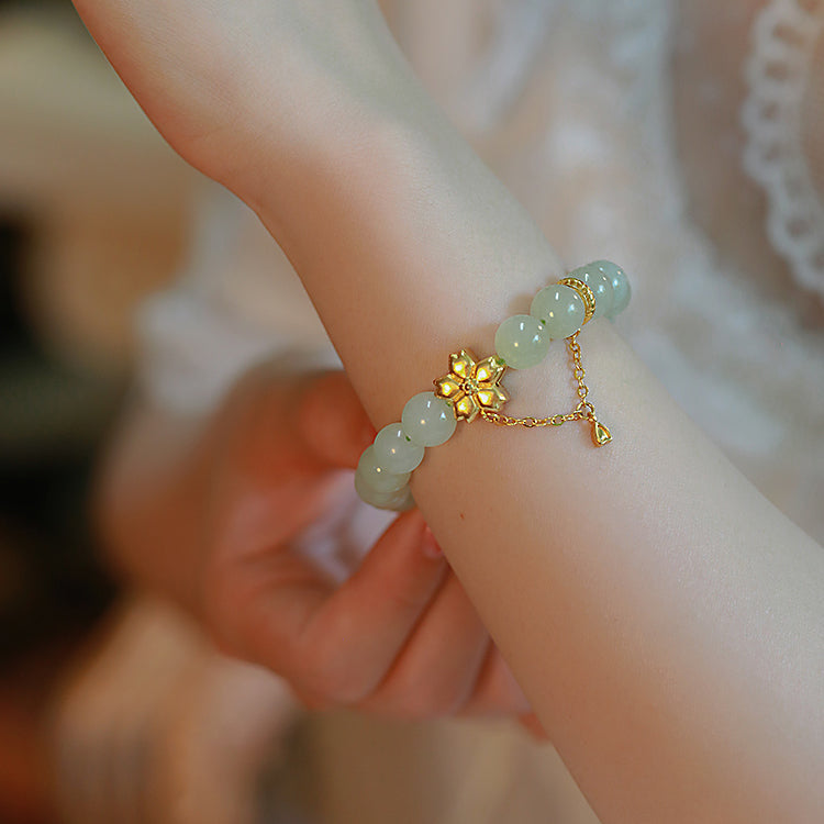 Revel in Flower - Hetian Jade Bracelets Amber NG