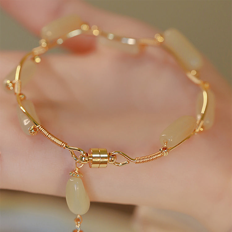 Floating life for Qing song - -Hetian Jade Bracelets Amber NG