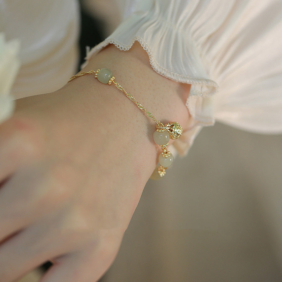 Floating like a dream-Hetian Jade Bracelets Amber NG