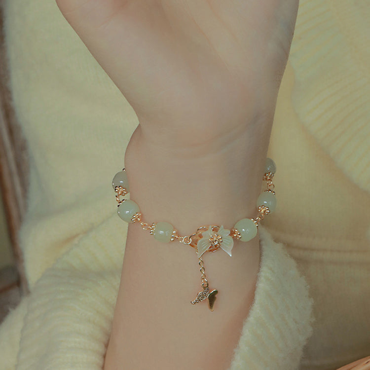 Butterfly Dream - Hetian Jade Bracelets Amber NG