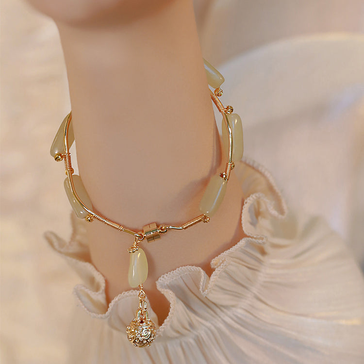 Floating life for Qing song - -Hetian Jade Bracelets Amber NG