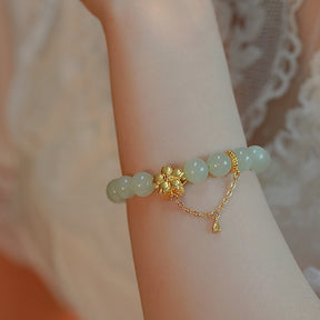 Revel in Flower - Hetian Jade Bracelets Amber NG