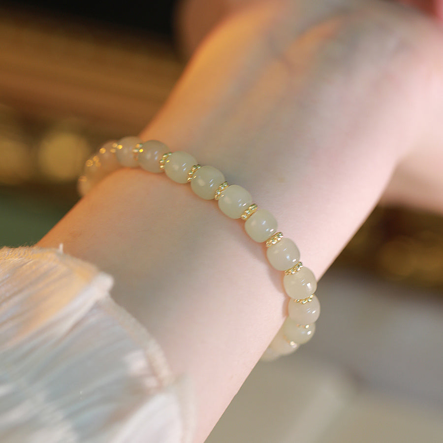 Floating like a dream-Hetian Jade Bracelets Amber NG