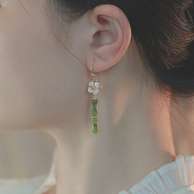 Bamboo Fragrance and Rain Dew Earrings
