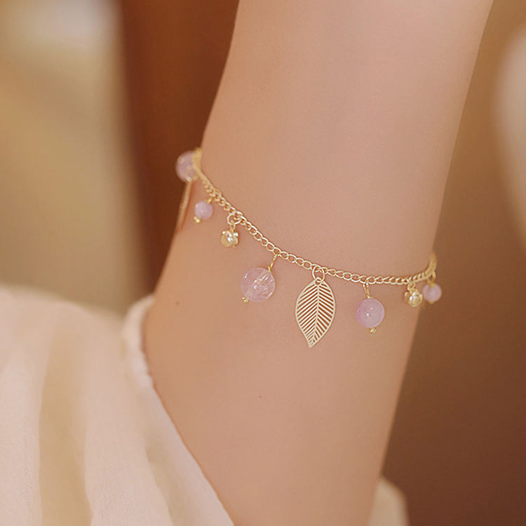 NG Serenity in Violet | Natural Amethyst Bead Bracelet