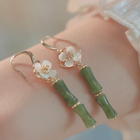 Bamboo Fragrance and Rain Dew Earrings Amber NG