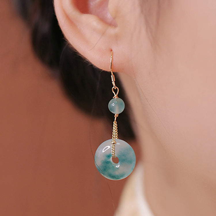 Jinmo Guardian Circle Earrings