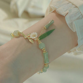 Bamboo Leaf Jasmine Bracelet Amber NG