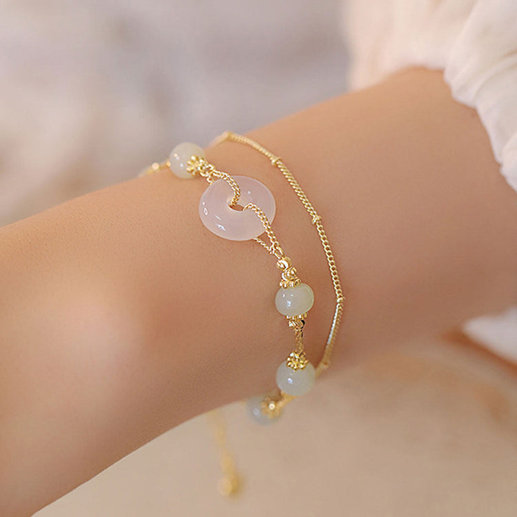 Jin Zhao Harmony Bracelet | Guardian Circle in Hetian Jade