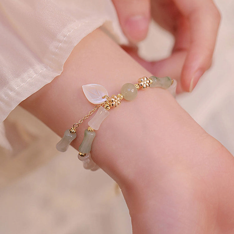 Whisper of Spring Breeze | Bamboo Joint Bracelet
