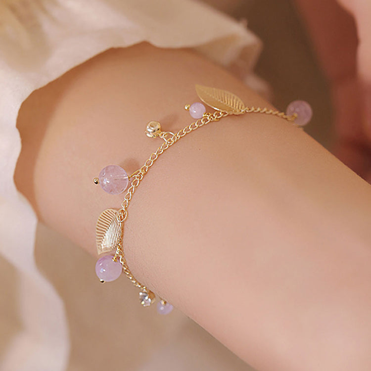 NG Serenity in Violet | Natural Amethyst Bead Bracelet