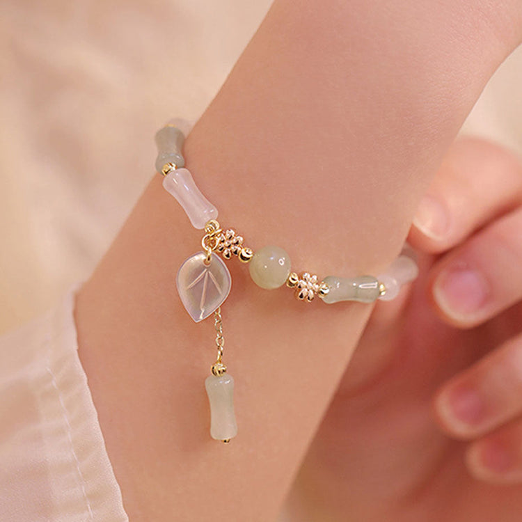 Whisper of Spring Breeze | Bamboo Joint Bracelet