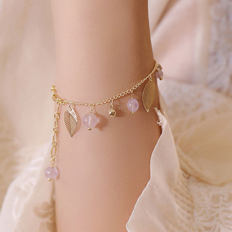 NG Serenity in Violet | Natural Amethyst Bead Bracelet