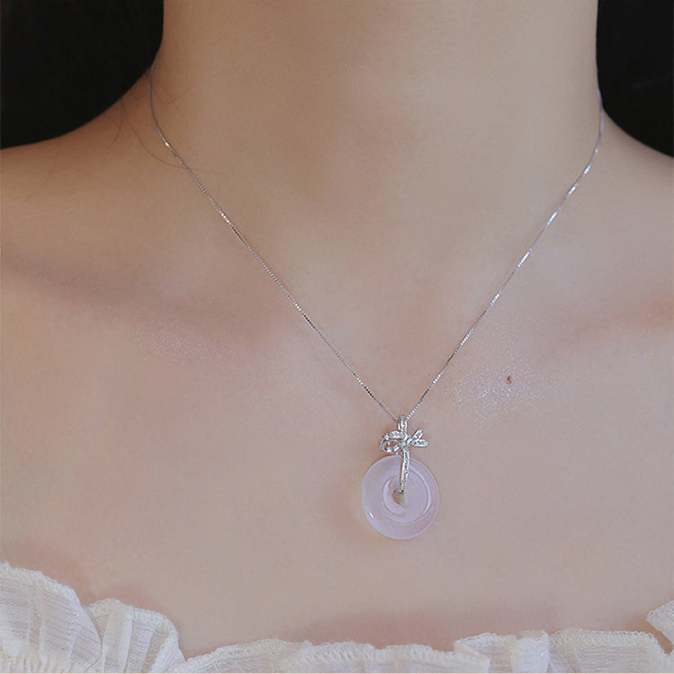 Moonlit Ice, Guardian Circle | Sterling Silver Necklace