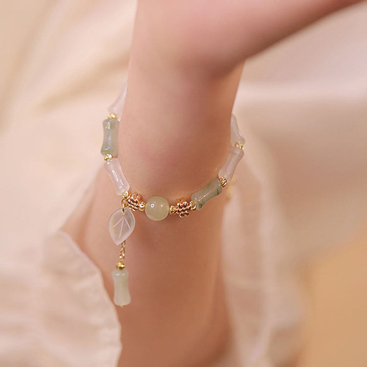 Whisper of Spring Breeze | Bamboo Joint Bracelet