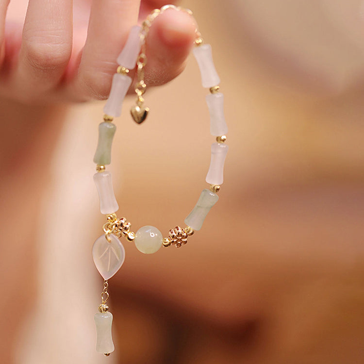 Whisper of Spring Breeze | Bamboo Joint Bracelet