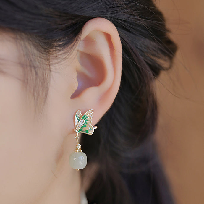 Emerald Whisper Earrings