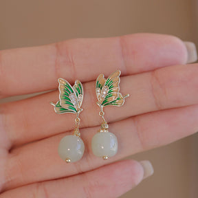 Emerald Whisper Earrings