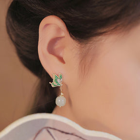 Emerald Whisper Earrings