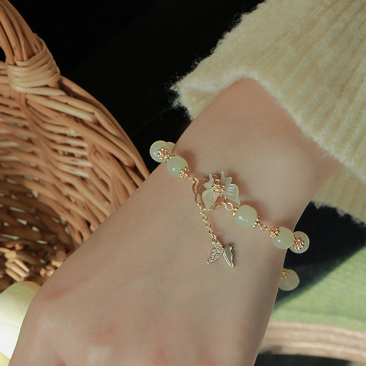 Butterfly Dream - Hetian Jade Bracelets Amber NG