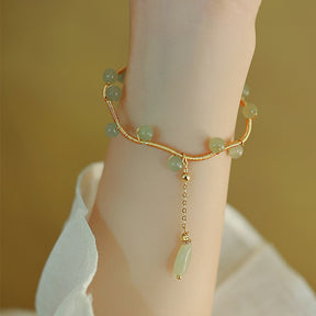 Qingti-Hetian Jade Bracelets Amber NG