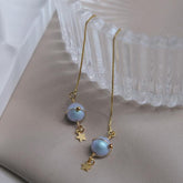 Misty Blue Pearl Planet Earline Amber NG