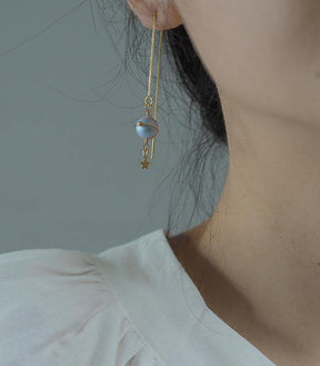 Misty Blue Pearl Planet Earline Amber NG