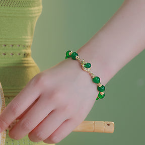 Summer Qingning - Chrysoprase Bracelet Amber NG
