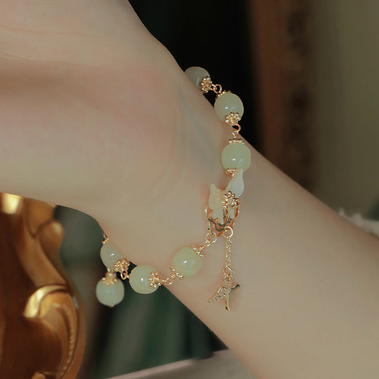 Butterfly Dream - Hetian Jade Bracelets Amber NG