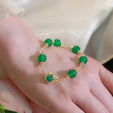 Summer Qingning - Chrysoprase Bracelet Amber NG