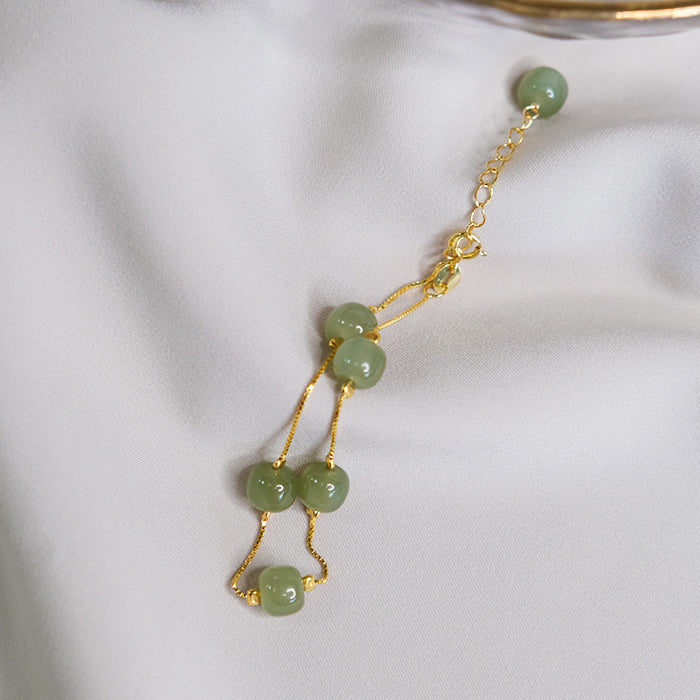Six Hetian Jade Bracelets Amber NG