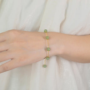 Six Hetian Jade Bracelets Amber NG